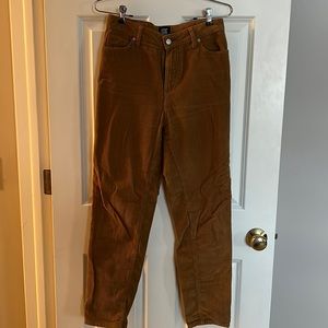 BDG Urban Outfitters rust corduroy mom-high rise